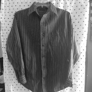 Men's Large striped dress shirt